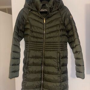 Michael Kors Women Olive Puffer Coat